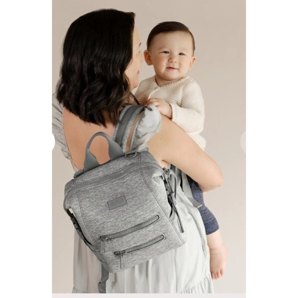 Dagne Dover Indi Neoprene Diaper Backpack Large - Onyx Blacka deep black $230 - Picture 15 of 15